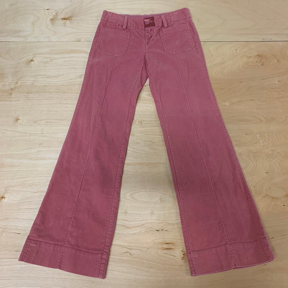 American Eagle Womens Micro Suede Boot-Cut Pants Sz 4 (30/31)